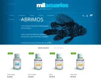 Milacuarios.com(Milacuarios tu tienda de acuarios marinos en bilbao) Screenshot