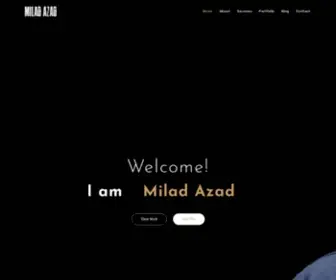 Miladazad.com(Milad Azad) Screenshot