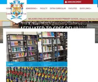 Milagresschool.com(Milagres School (CBSE) Screenshot