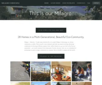 Milagrocohousing.org(Milagro Cohousing) Screenshot