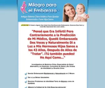 Milagroparaelembarazo.com(Milagro para el Embarazo) Screenshot