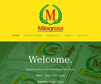 Milagrosa.co.uk(Milagrosa Foods and Grains Co) Screenshot