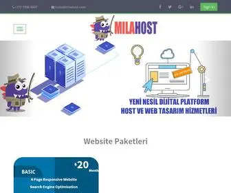 Milahost.com(Mila Host) Screenshot