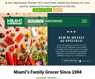 Milamsmarkets.com(Milam's Market) Screenshot