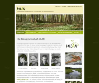 Milan-Halle.de(Mitteldeutsche Bürogemeinschaft für Landschaftsplanung und Naturschutzplanung) Screenshot