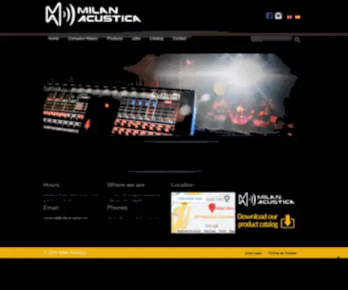 Milanacustica.com(Milán Acústica) Screenshot