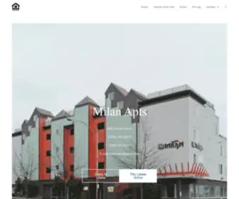 Milanapt.com(Milan Apartments) Screenshot