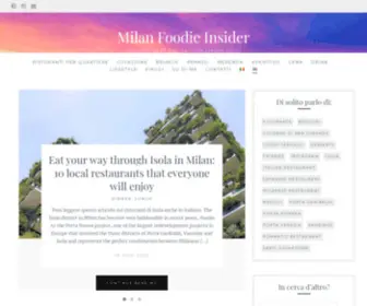 Milanfoodieinsider.com(Milan Foodie Insider) Screenshot