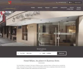 Milanhotel.com.ar(Hotel Milán) Screenshot