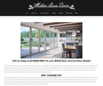 Milanirondoor.com(Home-Iron and glass front door) Screenshot