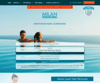 Milanlaseralbany.com(We are the largest laser hair removal company in New York) Screenshot
