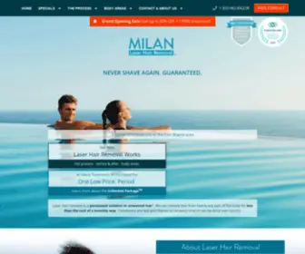 Milanlaserftwayne.com(We are the largest laser hair removal company in Indiana) Screenshot