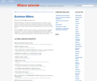 Milano-Business.com(Milano Business) Screenshot