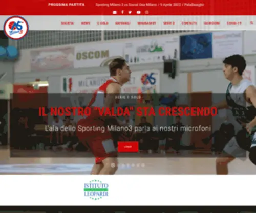Milano3Basket.com(Milano 3 Basket) Screenshot