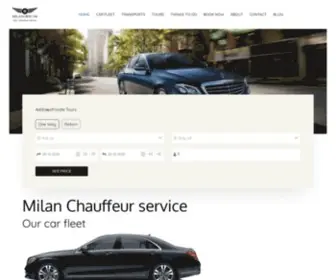 Milanobycar.com(Private car and driver Milan Italy) Screenshot