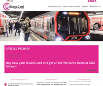 Milanocard.it(HomePage MilanoCard) Screenshot