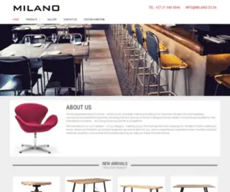 Milano.co.za(Furniture Cape Town) Screenshot