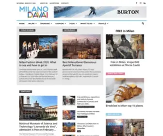 Milanodavai.com(Milano Davai The definitive guide to Milan Shopping) Screenshot