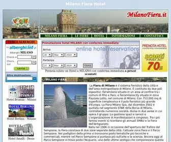 Milanofiera.it(Milano Hotel) Screenshot