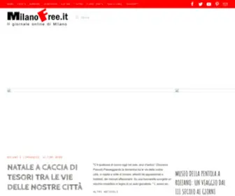 Milanofree.it(è il sito dedicato alla città di Milano) Screenshot