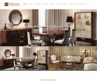 Milanoitalianfurniture.com(Luxury & Italian Modern Furniture At Milano Italian Furniture) Screenshot