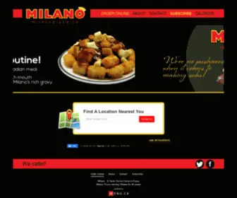 Milanopizza.ca(Milano Pizzeria) Screenshot