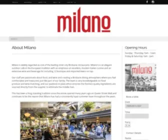 Milanos.net.au(Mantle Group) Screenshot