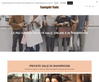 Milanosamplesale.com(Milano Sample Sale) Screenshot