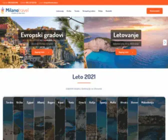Milanotravel.rs(Milano Travel) Screenshot