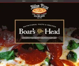 Milanpizzalowell.com(MILAN Family Restaurant & Pizzeria) Screenshot