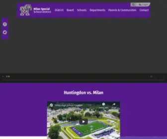 Milanssd.org(Milan Special School District) Screenshot