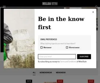 Milanstyle.com(MILAN STYLE) Screenshot