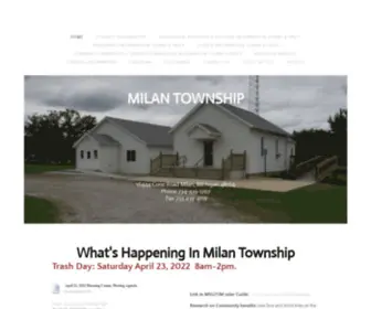 Milantownship.org(Milan Township) Screenshot