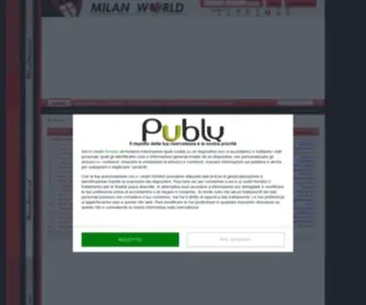 Milanworld.net(Benvenuto in Milan World) Screenshot