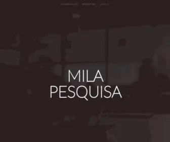 Milapesquisa.com.br(Mila Pesquisa) Screenshot