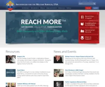 Milarch.org(Archdiocese for the Military) Screenshot
