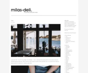 Milas-Deli.com(Photographs, sweets and coffee) Screenshot