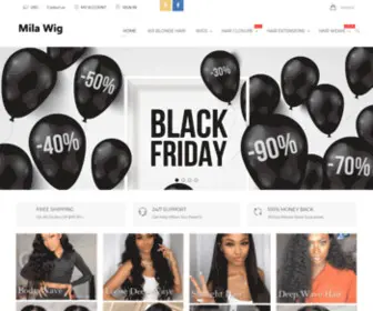 Milawig.com(Natural hair bob wigs for sale) Screenshot