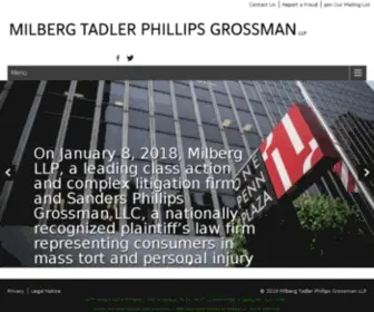 Milberg.com(The Milberg law firm) Screenshot