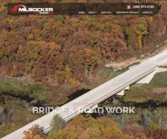 Milbocker.com(Milbocker & Sons) Screenshot