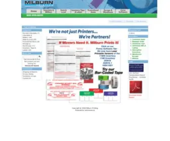 Milburnprinting.com(Milburn Printing) Screenshot