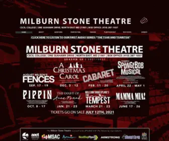 Milburnstone.org(Performing Arts) Screenshot