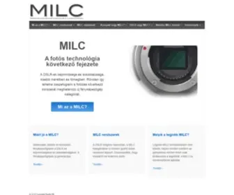 Milc.hu(Mirrorless Interchangeable Lens Camera) Screenshot