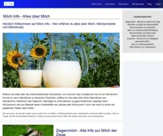 Milch.info(Wissenswertes über Milch und Alternativen) Screenshot