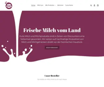Milchbubie.de(Milch online kaufen) Screenshot