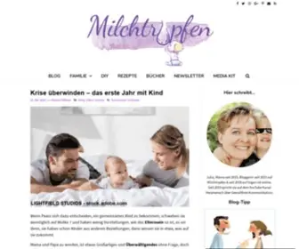 Milchtropfen.de(Der beliebte Mama) Screenshot