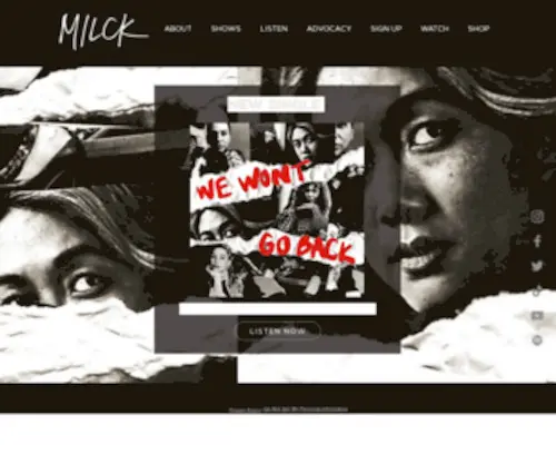Milckmusic.com(Milck Music) Screenshot