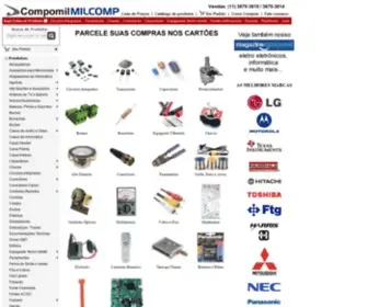 Milcomp.com.br(Milcomp Componentes Eletrônicos Ltda) Screenshot