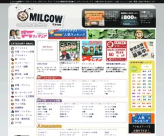 Milcow.com(ネットショップ) Screenshot