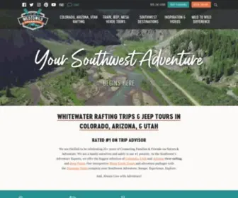 Mild2Wildrafting.com(White Water Rafting Trips & Jeep Tours in Colorado) Screenshot